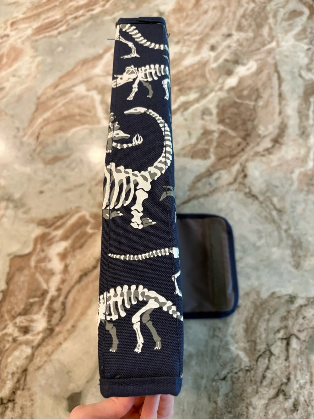 Pottery Barn Kids Mackenzie Navy Glow in Dark Dinosaur 3 Ring Binder Pencil Case